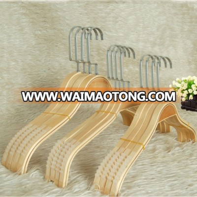 Beautiful shop clothes hanger men's wear women's clothing adult hangers with LOGO