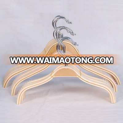 New style luxury hotel wood hanger solid wood rack with OEM logo