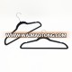 Wholesale black coat display non slip velvet flocked clothes hanger with notches