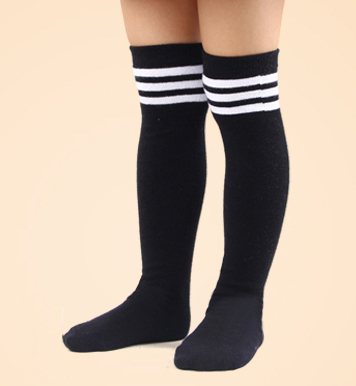 Students Long Tube White Socks for J0123